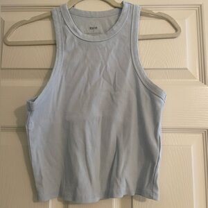 Anthropologie Racerback Sky Blue Tank Top